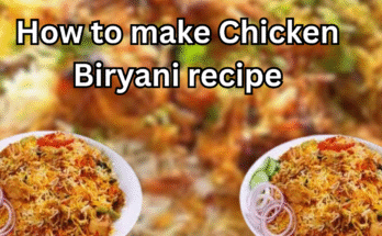 Step by step guide showing how to make chicken biryani at home with aromatic basmati rice, tender chicken, and flavourful spices.