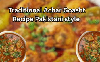 Delicious achar gosht recipe cooked Pakistani style with rich spices
