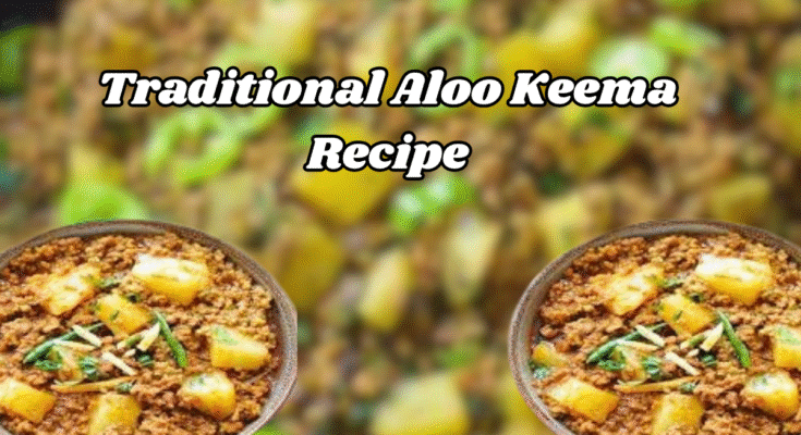 Delicious Aloo keema recipe served with spices, showing a traditional aloo dish